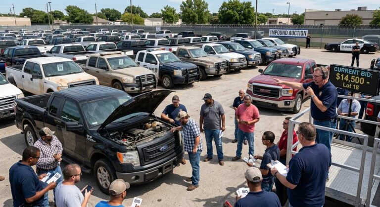 A Guide to Purchasing Police Impound Pickup Trucks at Auction